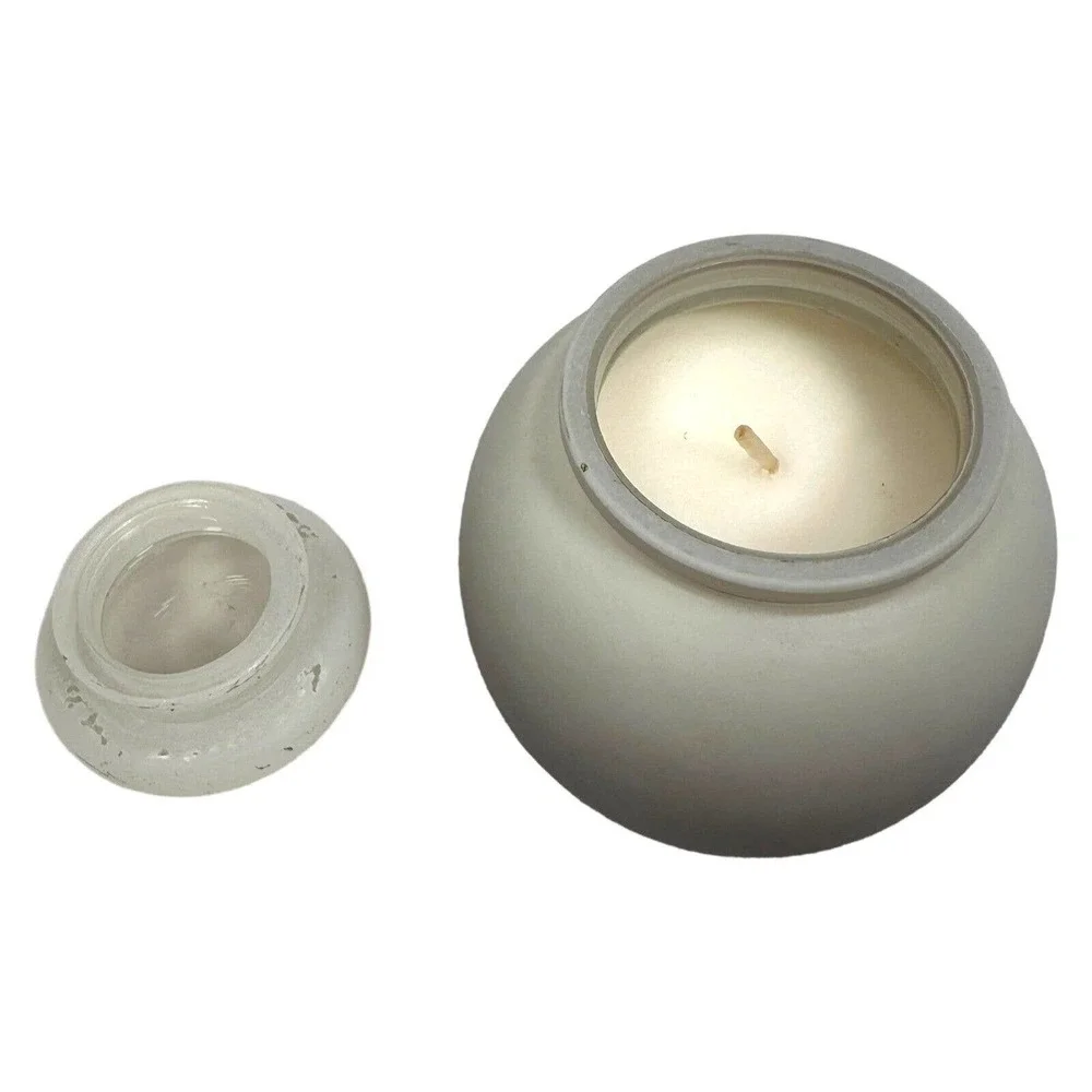 Paddywax Amber Smoke Scent Soy Wax Candle Jar Grey Omber Glass with Lid 5‎ Oz